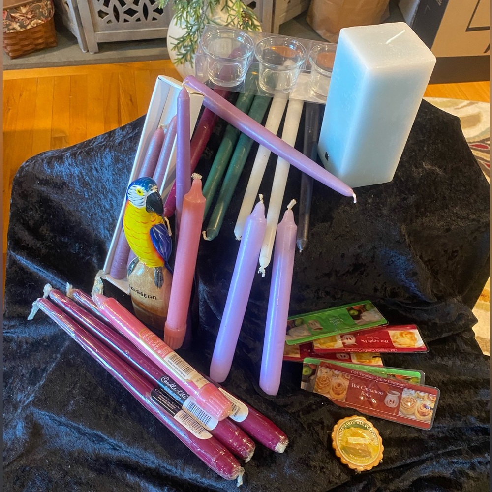 Assorted Color Taper Candles Set - Picture 5 of 5